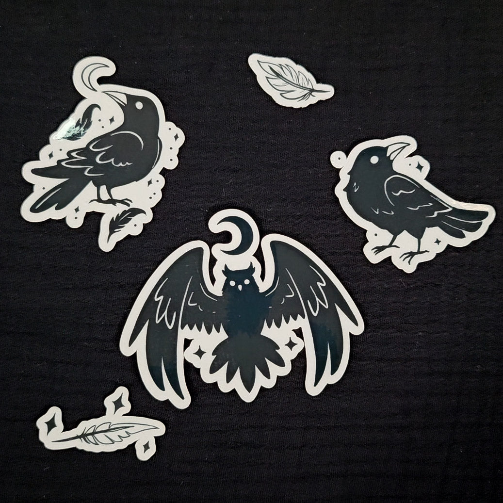 Black Bird Sticker Pack