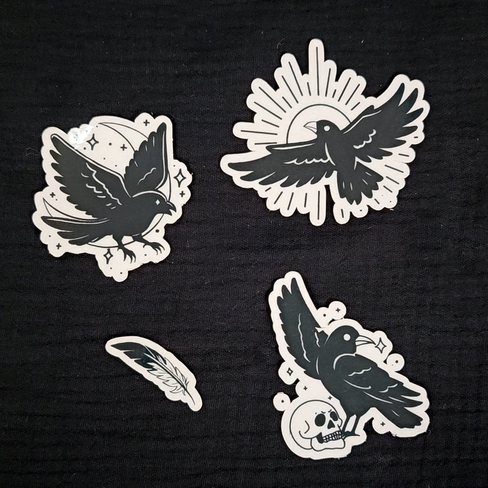 Black Bird Sticker Pack