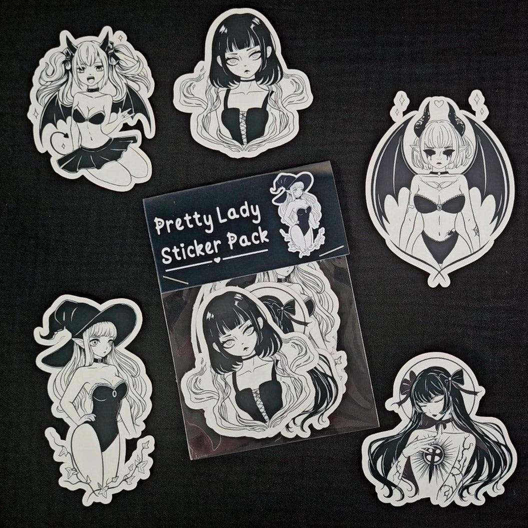 Pretty Lady Sticker Pack